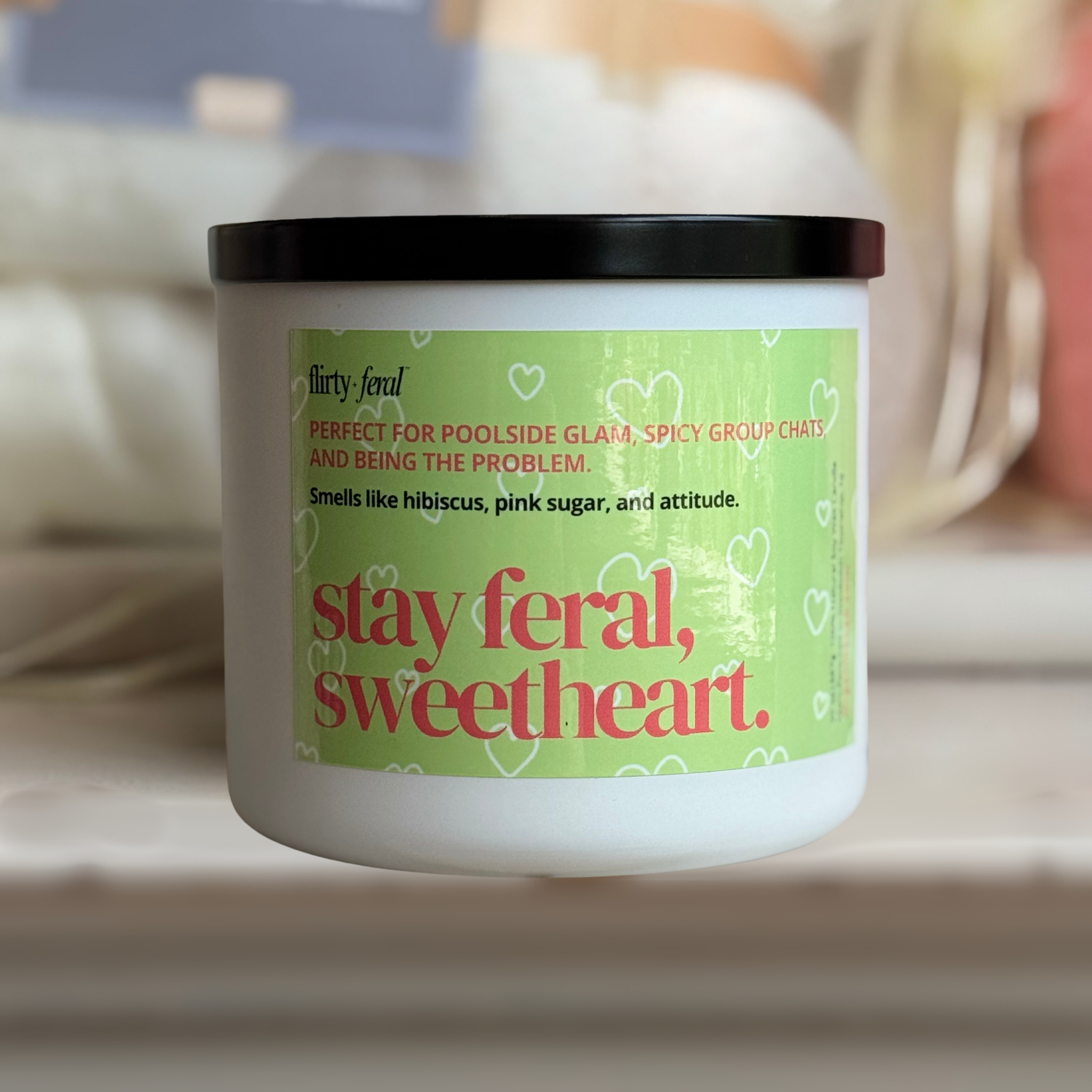Stay Feral, Sweetheart Soy Candle
