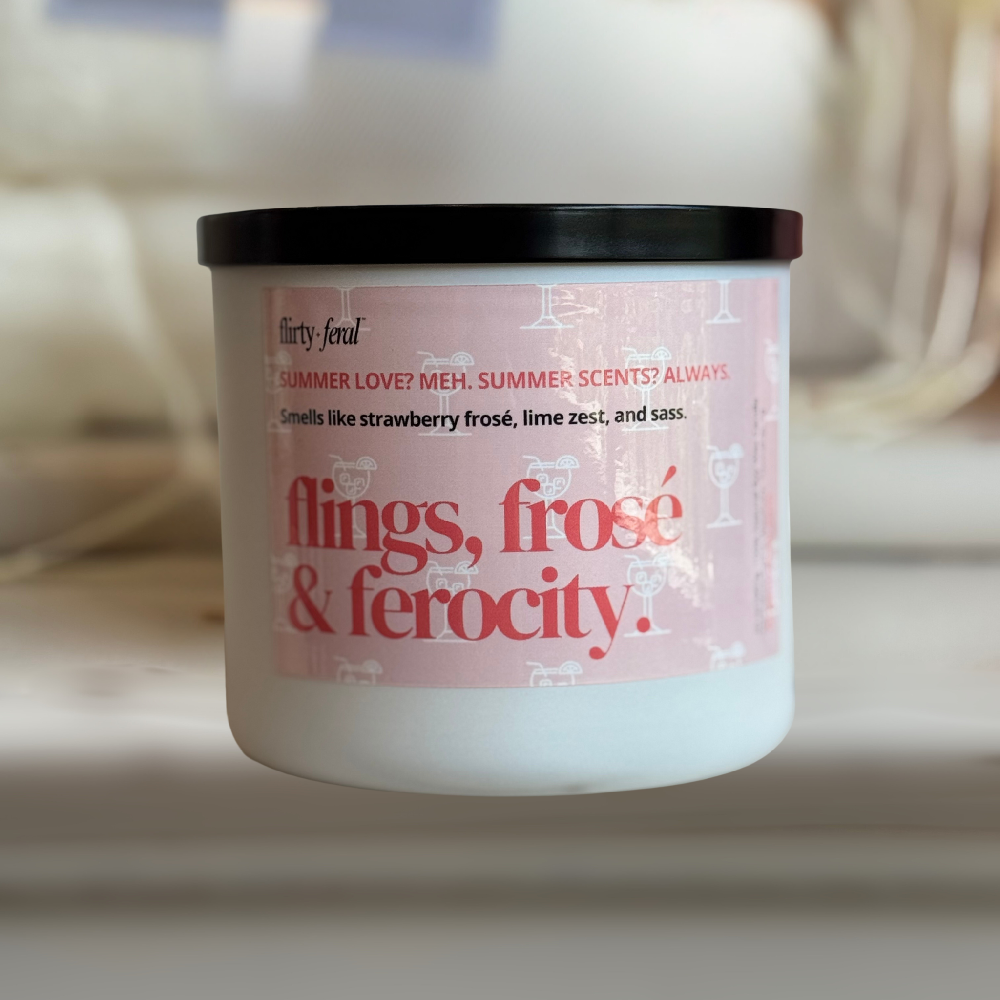 Flings, Frosé & Ferocity Soy Candle