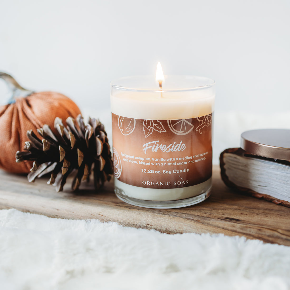 Fireside Scented Soy Candle