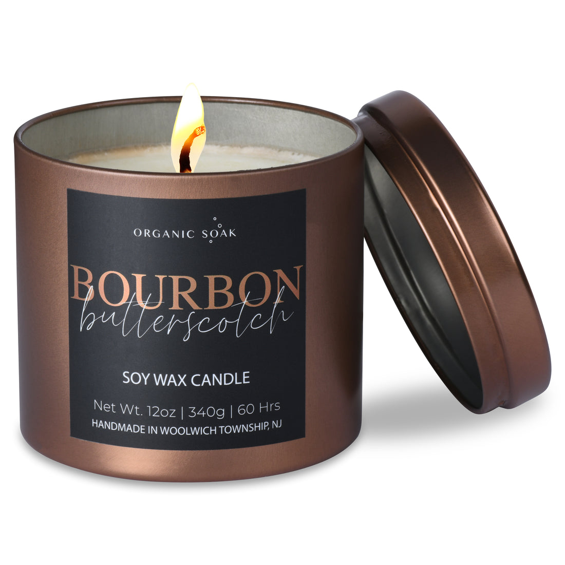 Bourbon Butterscotch Scented Soy Candle
