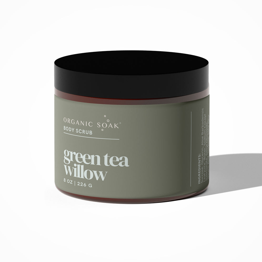 Green Tea &amp; Willow Foaming Sugar Scrub