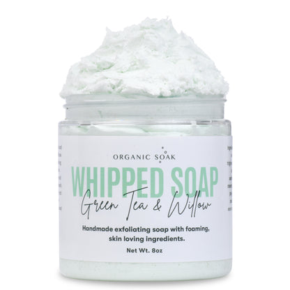 Green Tea &amp; Willow Whipped Soap