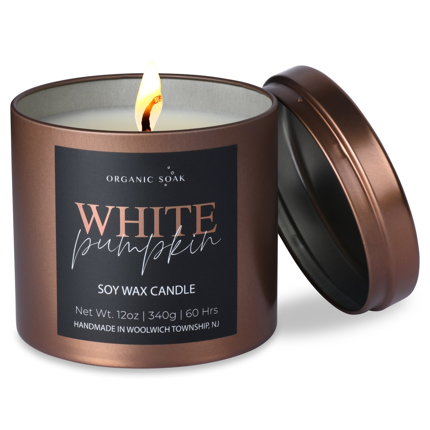 White Pumpkin Scented Soy Candle