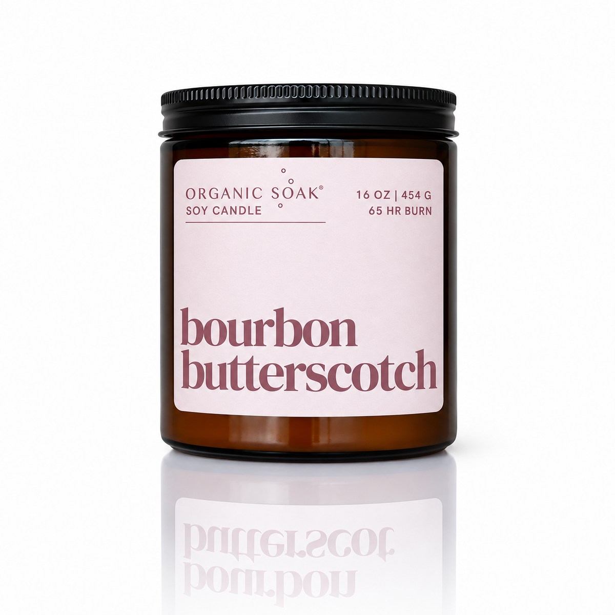 Bourbon Butterscotch Scented Soy Candle