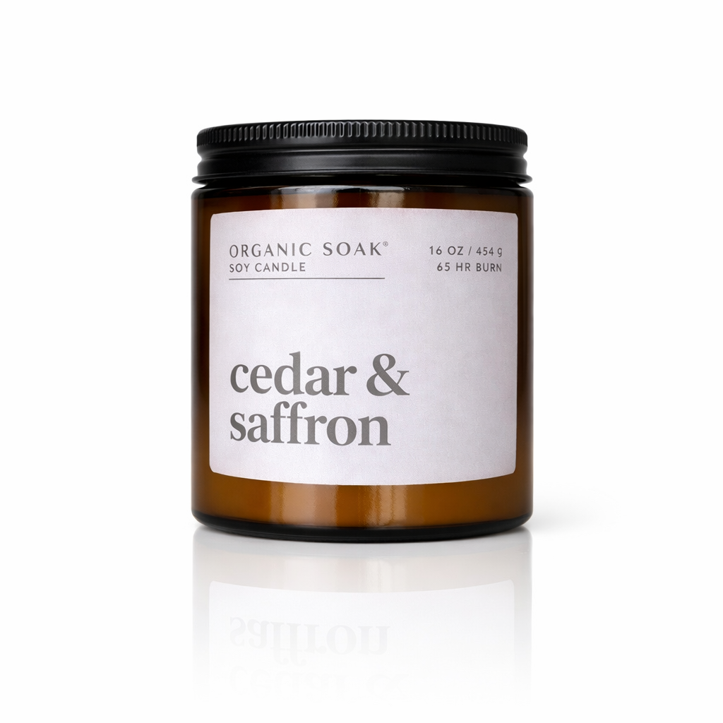 Candle jar labeled &