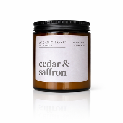 Candle jar labeled &