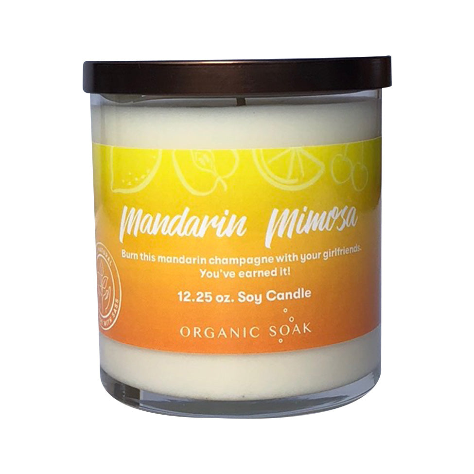 Mandarin Mimosa Scented Soy Candle