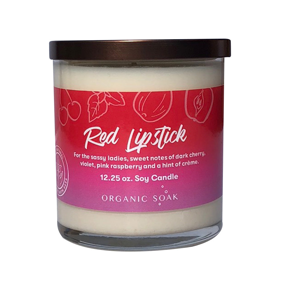 Red Lipstick Scented Soy Candle