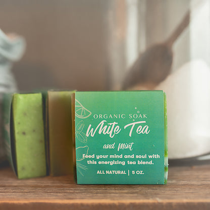 White Tea and Mint All Natural Bar Soap