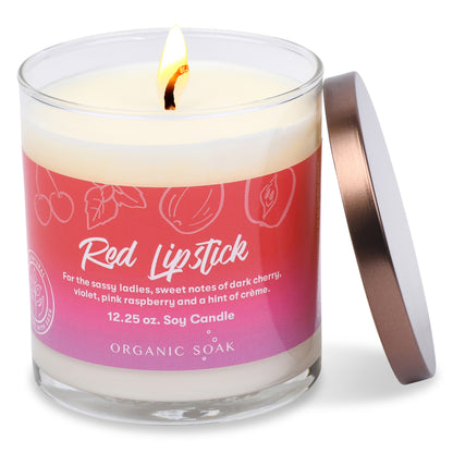 Red Lipstick Scented Soy Candle